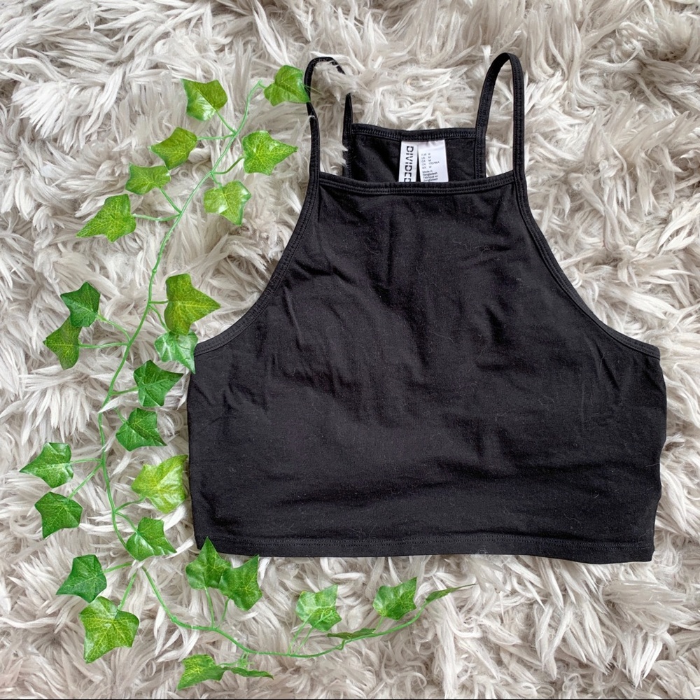 H&M Black Tank Crop Top